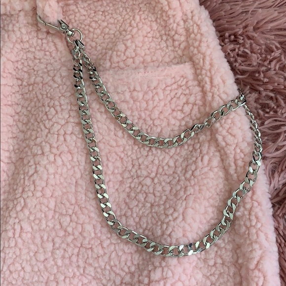 Forever 21 Pink Faux Sherling Mini Skirt - Picture 2 of 5